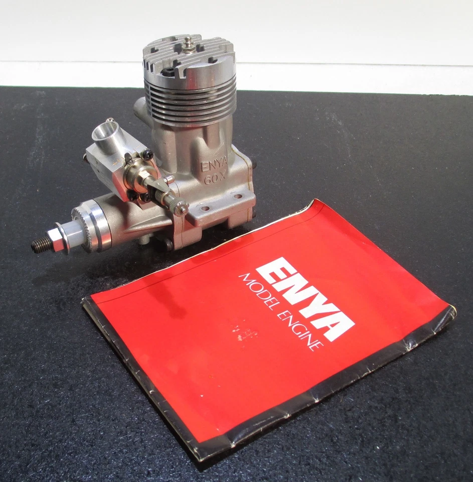 Enya 60XF-IIGM-10SB RING 9.95cc 2 Cycle Glow Engine for R/C Airplane Excellent - Image 3 of 4