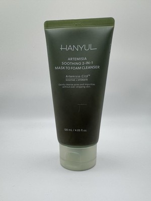 New 100% Authentic Hanyul Artemisia Soothing 2-in-1 Mask to Foam Cleanser,4.05oz