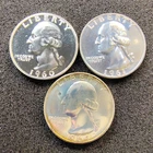 1960-1961 & 1964 Proof Washington Quarters -Philadelphia - BU - Light Toning