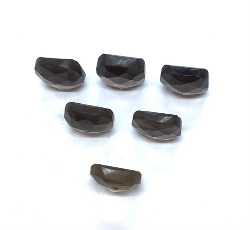 AAA Natural Smoky Quartz Cushion Rose Cut Loose Gemstone Making All Jewelry - Picture 7 of 10