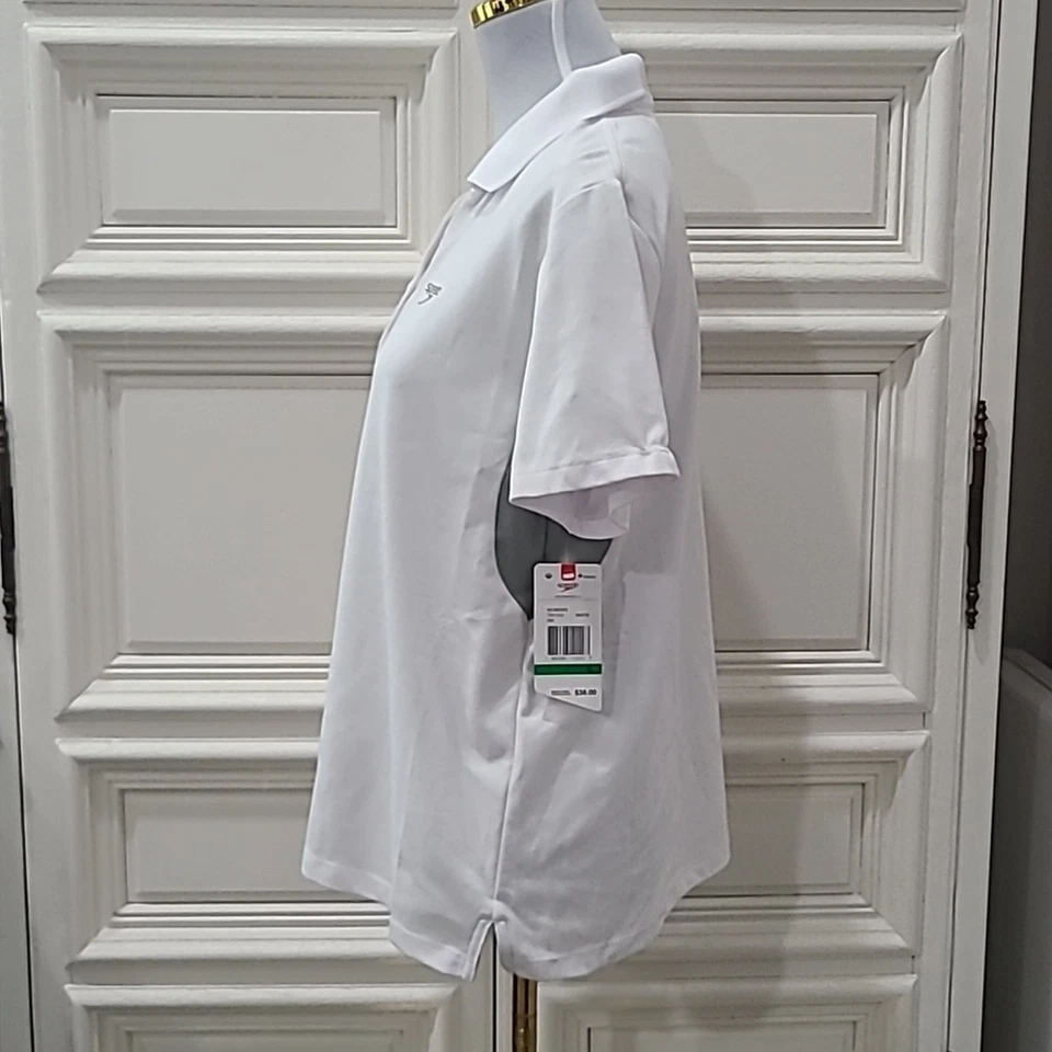 速比涛全新带标签女式白色 Polo 衫大号 — 第 4/4 张图片