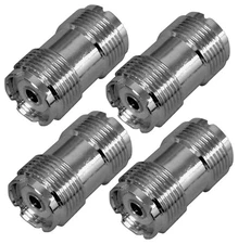 4 Lot Workman DFA CB Radio Double Female Barrel UHF/SO-239 Coax Cable Connectors