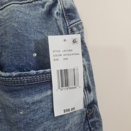 Democracy Wit Wisdom "Ab" Soluzione Bennet Stivaletto a malapena Jeans Strass Nuovo con etichette 20W - Foto 13 di 13