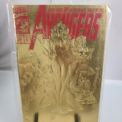 #ad #ad The Avengers Vol.1 #366 Marvel Comic 30th Anniversary Issue Gold Foil Cover $4.15