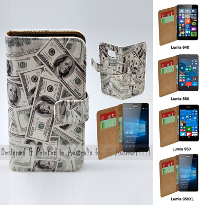 For Nokia Series - USD 100 Note Bill Print Theme Wallet Mobile Phone Case Cover