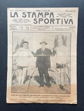 giornale LA STAMPA SPORTIVA XXIII 1924 n.1187 n. 41 GERBI, ROSSIGNOLI, CUNIOLO