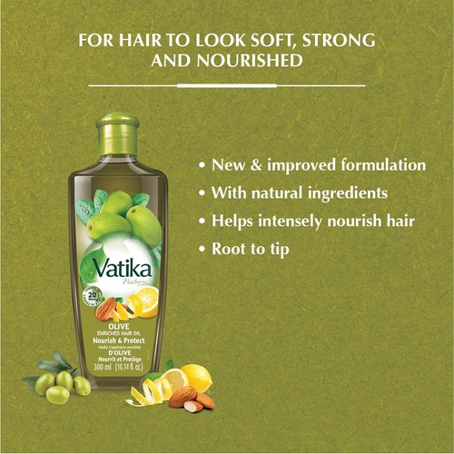 Dabur Vatika Naturals Olive Enriched Hair Oil - Bild 4 von 5