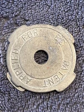 Webster-Chicago Corporation Patent Applied For Brass Record Token 40mm!!!!!!!