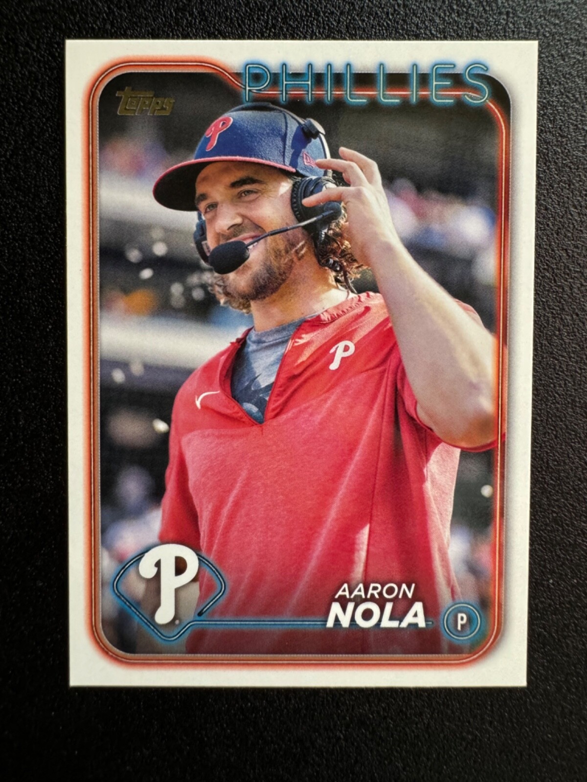 2024 Topps Series 2 Phillies Aaron Nola Golden Mirror Photo Variation SSP #463