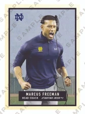 Marcus Freeman Custom Art Football Card 1951 Topps Magic Design Notre Dame