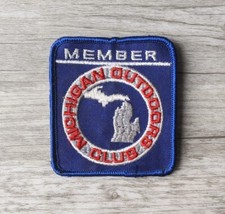Vintage Michigan Outdoors Member Souvenir Embroidered Patch