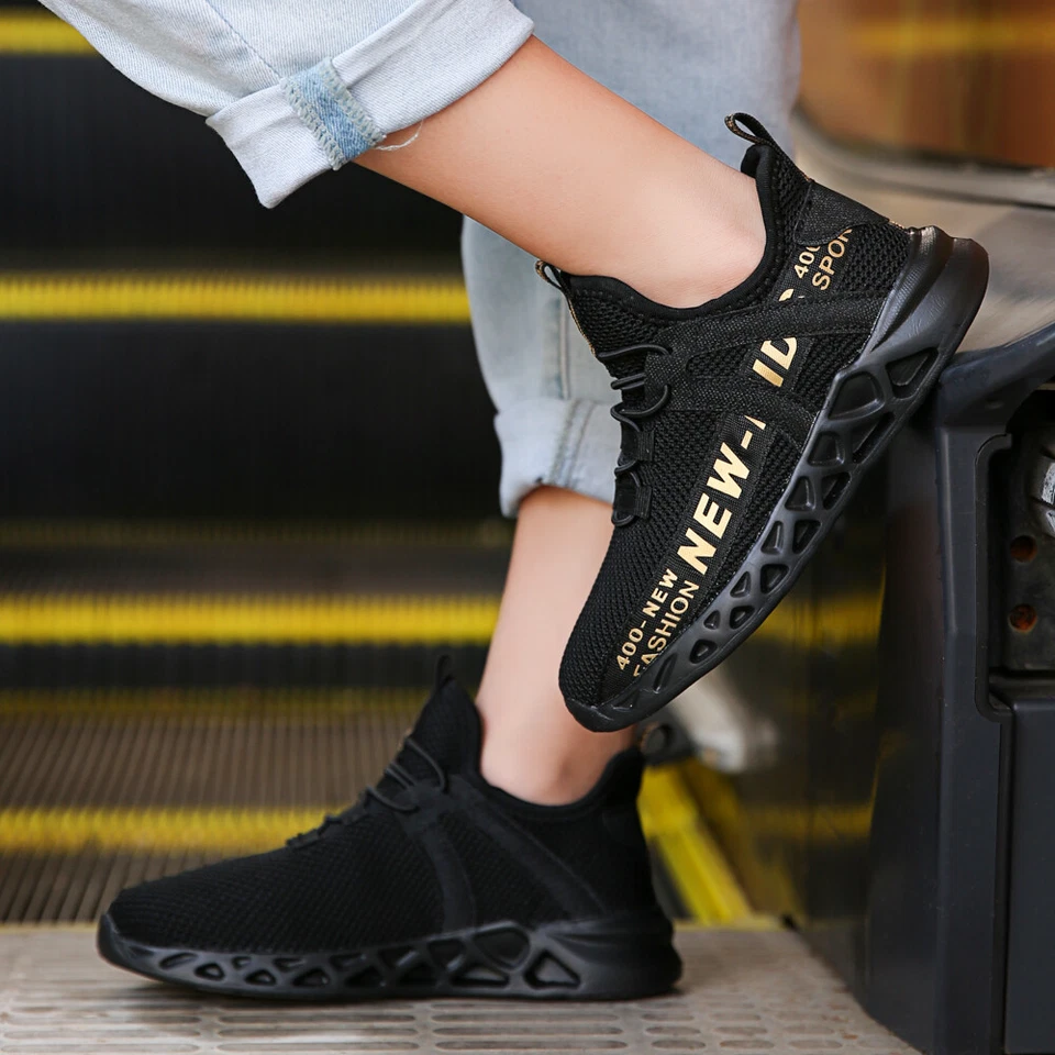 Niños Niños Niñas Tenis Transpirables Ligeros Correr Caminar Zapatos Deportivos EE. UU. Foto 2 de 4