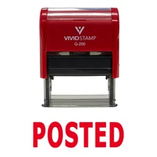 Posted Self Inking Rubber Stamp