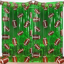 2 Pack Football Party Decorations Football Photo Props 3.3x6.6 ft Football Fo...