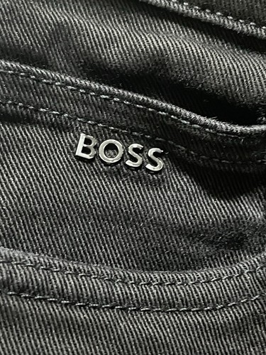Hugo Boss BOSS men’s Black Jeans Delaware Slim Fit Size 30/32 - Picture 5 of 14