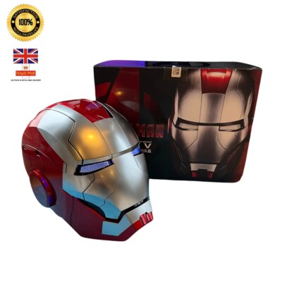 IRON MAN SILVER HELMET 2026 | AUTOKING | JARVIS SPRACHSTEUERUNG | NEW UK STOCK  
