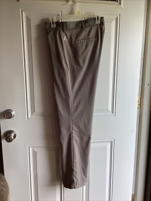 Adidas Men's 34x32 Golf Pants RN#88387 Light Gray Stripes