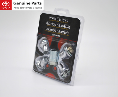 PT276-60070 OEM Toyota / Lexus Clear Chrome Wheel locks Tundra