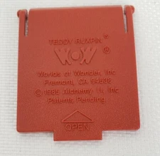 RARE 1985 Worlds Of WONDER TEDDY RUXPIN Replacement Part - Battery Door Cover