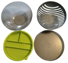 Pampered Chef Salad lettuce Avocado Cutting Bowl with Lid 4 Piece Item #100086