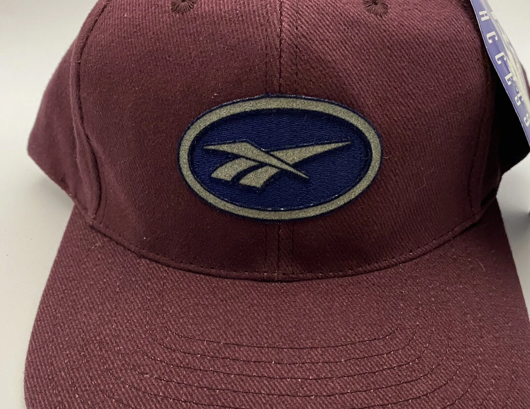 Reebok Blue White Logo Red Hat Snapback Baseball Cap eBay