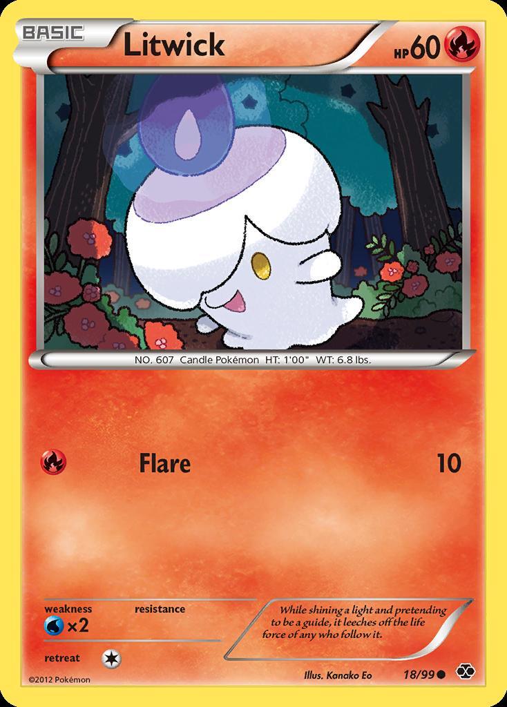 Pokemon Litwick (18/103) Next Destinies LP