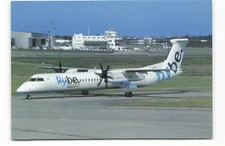Postcard Airline BRITISH EUROPEAN Dash 8-400 Limited Edition AUC1.