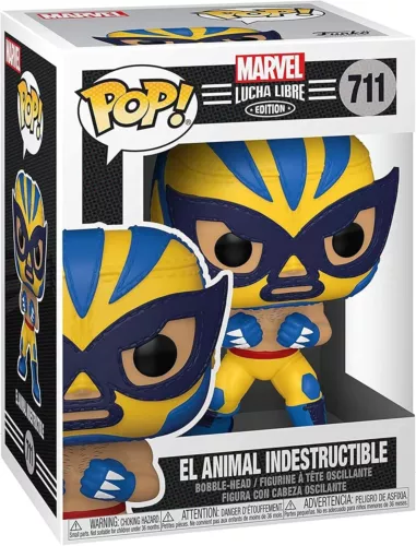 Funko Pop! Marvel Lucha Libre Edición El Animal Indestructible #711 CAJA DAÑADA
