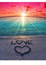 DIY 5D Diamond Painting Kits, Adults Kids Beach , Kits for Beginners