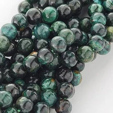 Emerald Beads B Quality Genuine Gemstone Natural Smooth round Beads 6mm 8mm 10mm