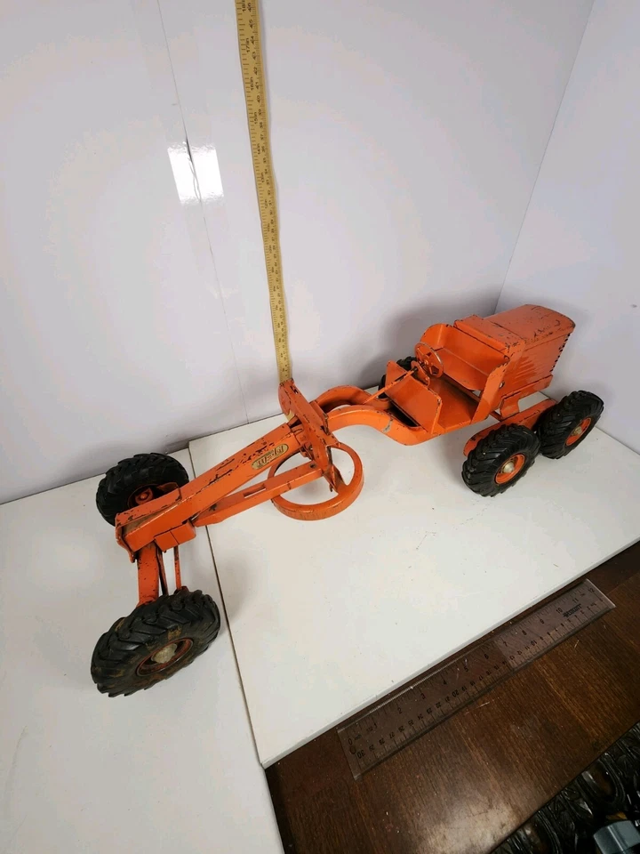 Vintage Doepke Model Toys Adams Road Grater Diesel Motor Grader 26” - Image 2 of 3