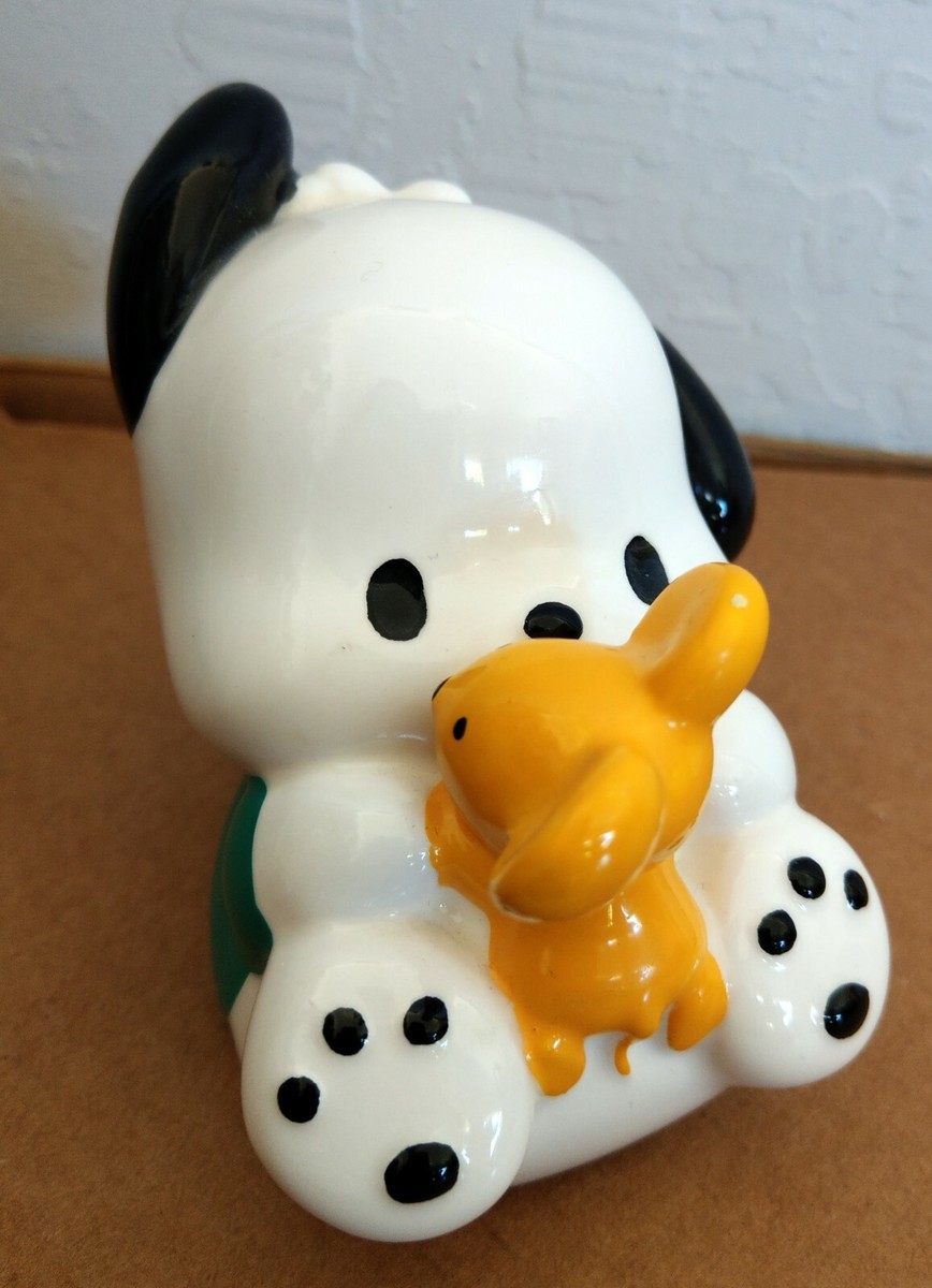 Official Sanrio Pochacco Choppi Ceramic Coin Bank Hello Kitty