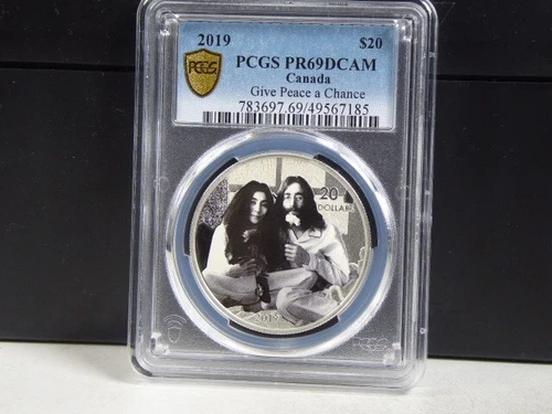 (M-150) Canada 2019 John Lennon - Give Peace a Chance, PCGS PR69DCAM