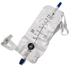 Dynarex Urinary Leg Bag, Anti-Reflux Valve 1000 mL Vinyl, 1 Each