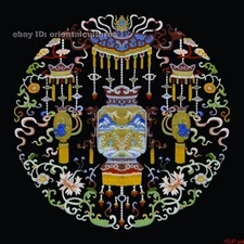 Chinese 100% real natural silk thread,su hand embroidery kits:flower circle 8"