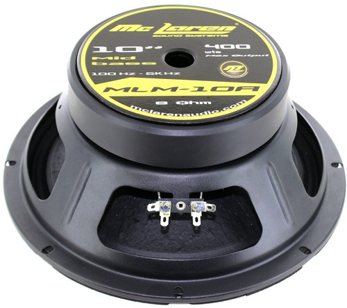 NEW MC LAREN SOUND SYSTEMS 10" MIDBASS MLM-10A 8 OHMS 400 WTS - 第 1/2 張圖片