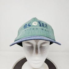 Vintage United Way Hat Promo 90s Made In USA Snapback Logo