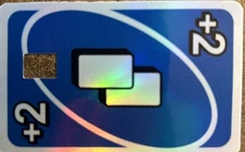 Blue UNO Take 2 Credit Debit Card Skin Cover Sticker Chip Decal