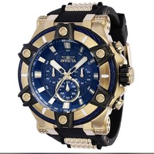 Brand New Invicta Bolt Surge Men's Watch - 52mm Gold / Black /Blue Model 39187