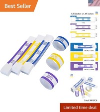 300 Self Sealing Currency Straps Bill Wrappers 100 1000 2000