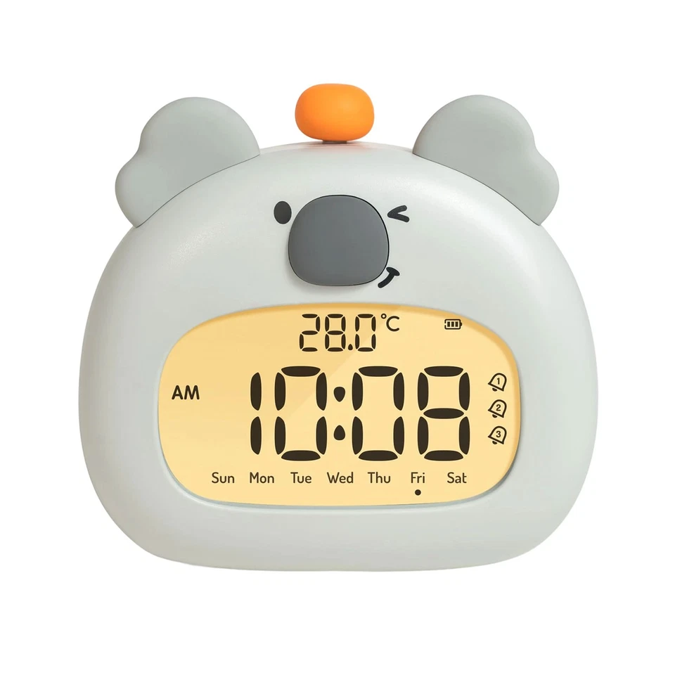 Children's Alarm Clock,Bedside Alarm Clock&Night Light, Digital Display, 3.15in - Image 4 of 4
