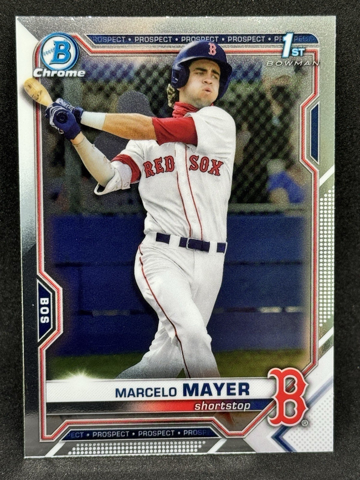 Marcelo Mayer 2021 Bowman Chrome 1st #BDC-174 - Red Sox