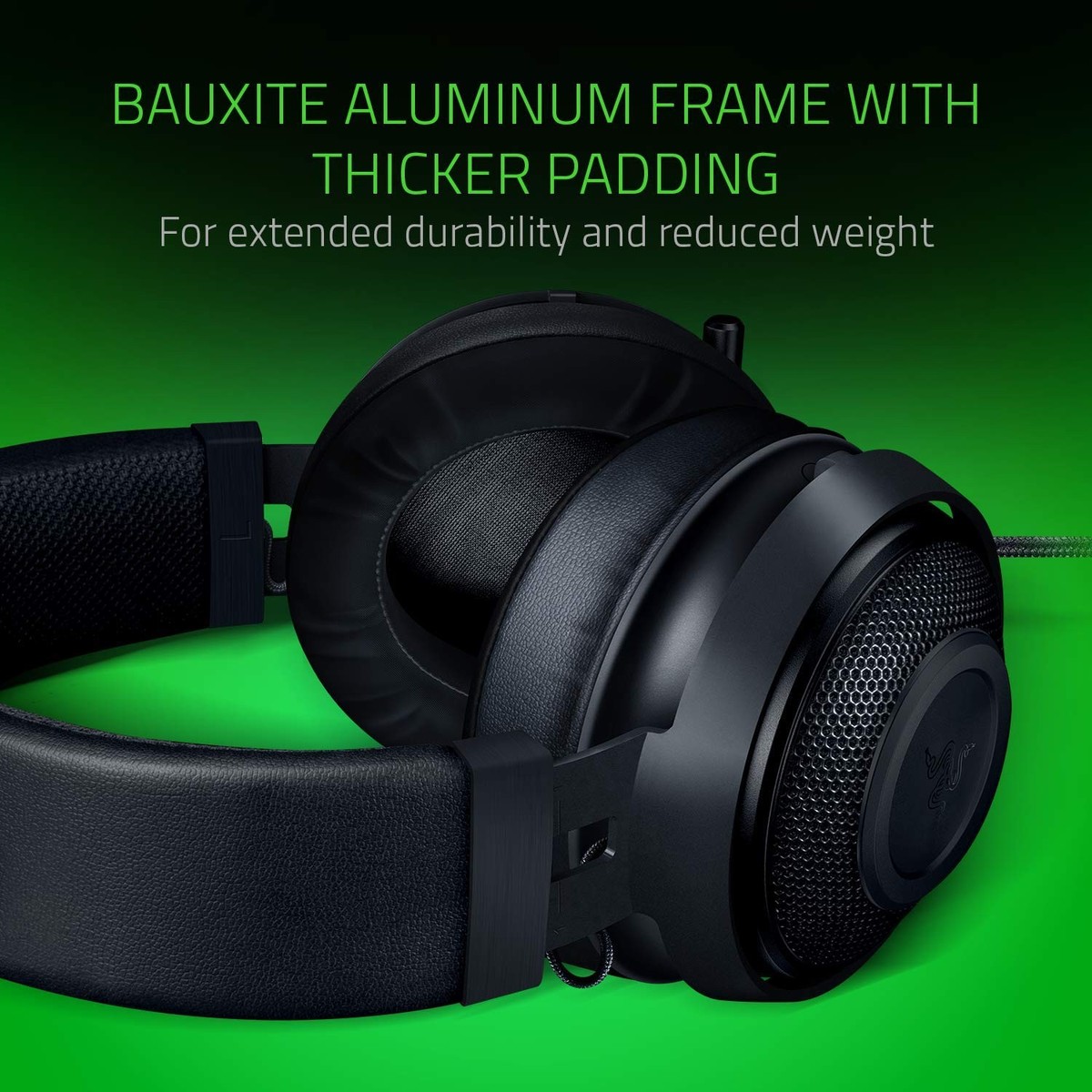 Razer Kraken Wired 7.1 Surround Sound Gaming Headset -Black- RZ04