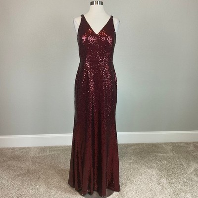 open lace back dress Nightway Long Formal Sequins Dress 21685