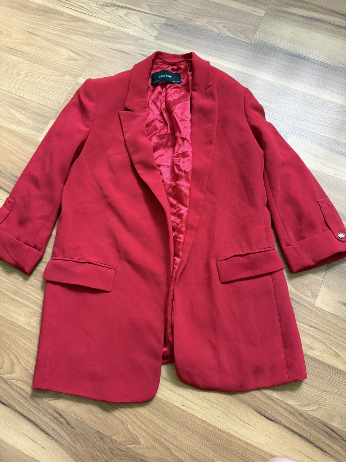 Zara Red Women Blazer Size M