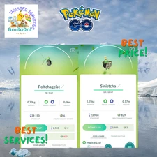 Pokémon Go✿✿✿ Sinistcha evolved from Poltchageist Artisan Form✿✿✿TRADE20k✿✿✿PTC