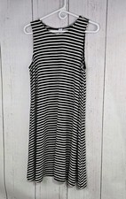 Old Navy Women's Large Black & White Striped Dress