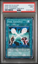 2008-09 YU-GI-OH! DUEL TERMINAL PREVIEW #EN010 SOUL EXCHANGE PSA 9