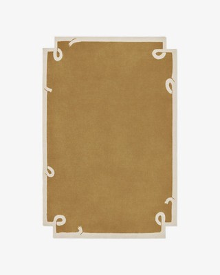 Nordic Knots Loop Yellow Rug Giancarlo Valle New Zealand Wool Hand-Tufted Rug