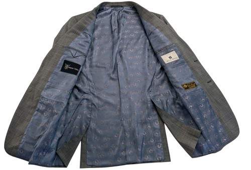 Bespoke Loro Piana Four Seasons Super 130's Wool Blazer Size 42L Taillon Cubs - Imagen 5 de 12